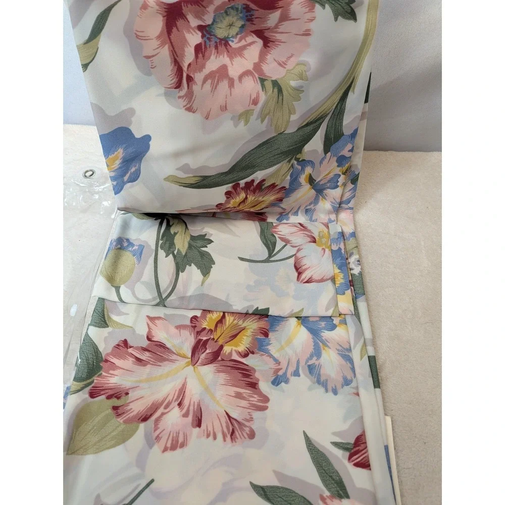 Springs Performance Meadow Walk Shower Curtain Floral‎ Cottagecore Teflon NIP
